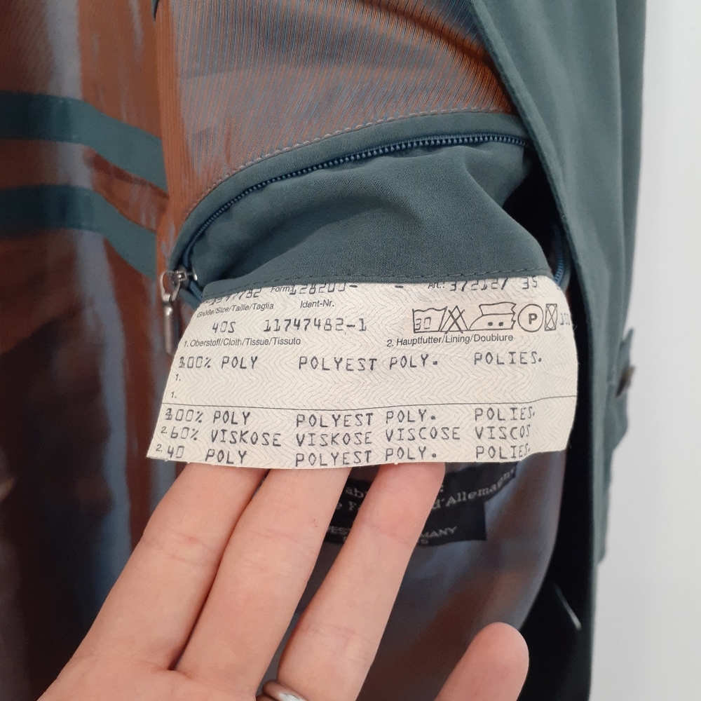 Vintage/Retro 80's Bugatti Businesscore Oversized Streetwear Trench - Picture 12 of 15